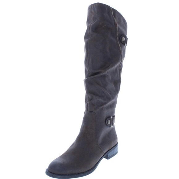 Leto Slouchy Flat Knee-High Riding Boots - Picture 5 of 7